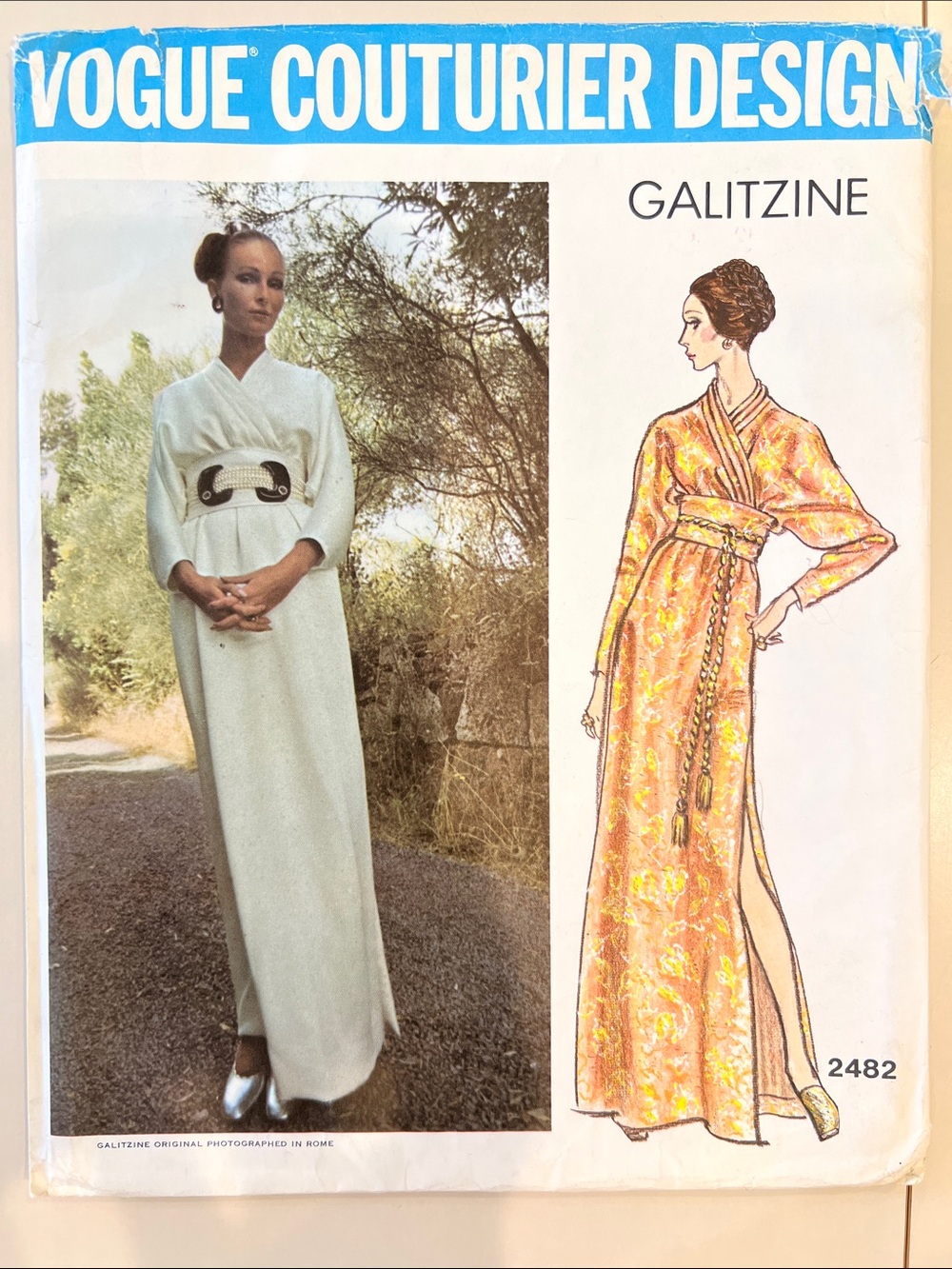 Vogue Couturier Design vintage uncut sewing pattern 2482